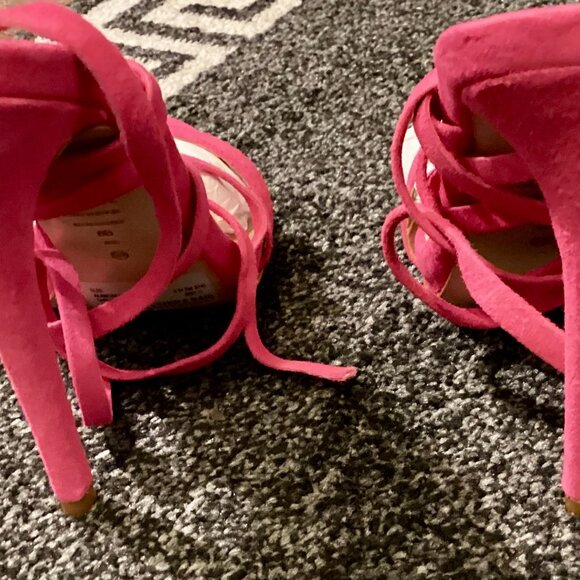 NWT SCHUTZ Barbie Pink High Heel Sandals Size 8 - Picture 2 of 3